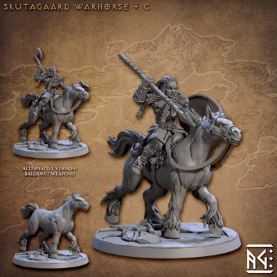 Norse Northman Warhorse C - Artisan Guild - Dungeons and Dragons