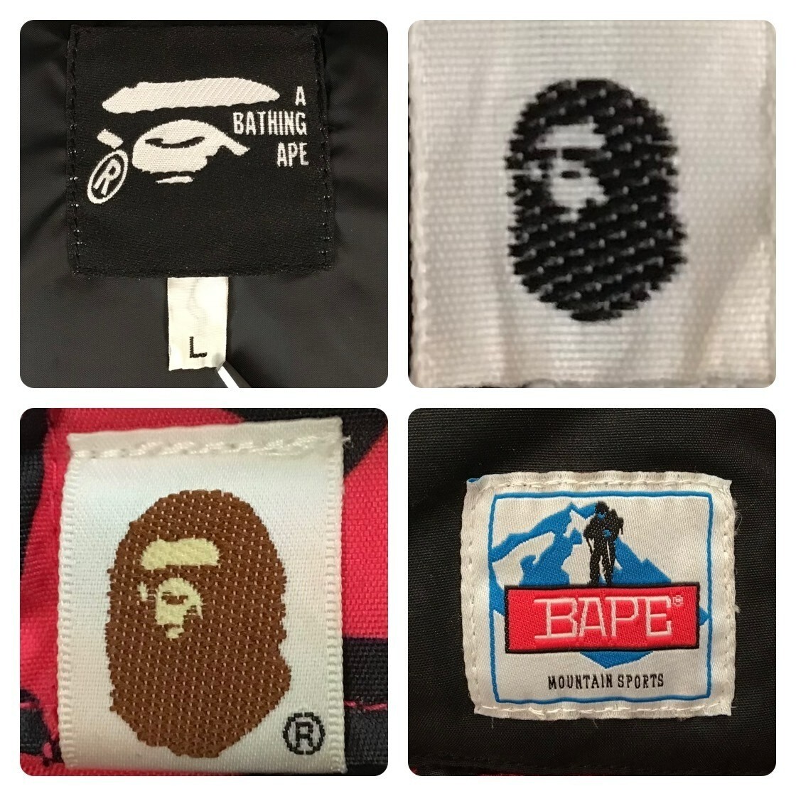 BAPE Leopard camo pink Puffer Down Jacket Vest A Bathing Ape Size