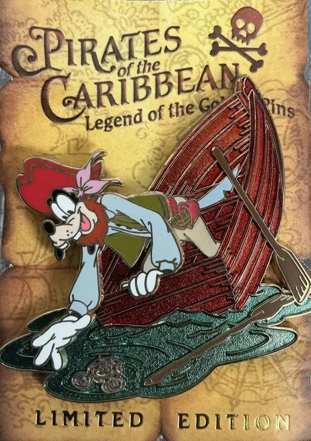 Disney DLR Pirates of the Caribbean Golden Mickey Icon Goofy Pin 47668 LE