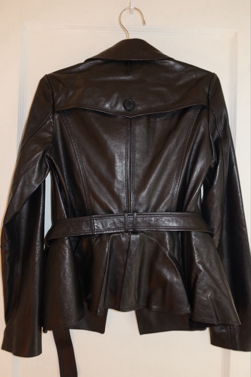 Rudsak Black Leather Gabrielle Peplum Jacket Sz S $1095 NEW image 8