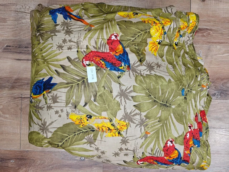 25 Yard Indian Cotton Handmade Print Fabric Sanganeri Hand Block Printed Fabric - Image 2 of 3