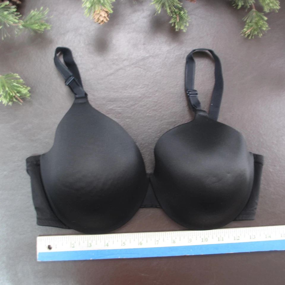 Warners Bra Size 40C Black Padded Underwire Adjustable Clasp Back - Image 2 of 4