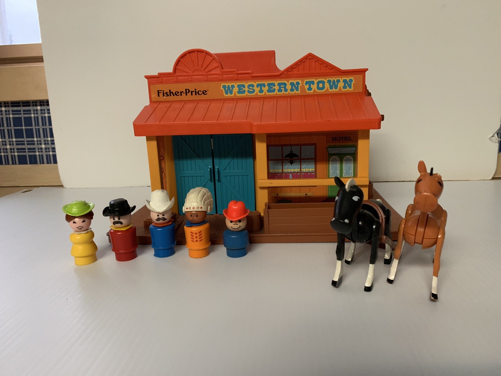 vintage fisher price western town