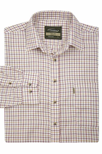 Walker and Hawkes - Mens Long Sleeved Cotton Country Check Easy Care Shirt - Picture 2 of 22