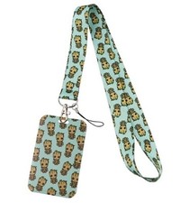 Superhero Baby Groot Head Poses Holder Lanyard Keychain