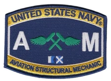 AM Aviation Structural Mechanic Naval Rating Patch