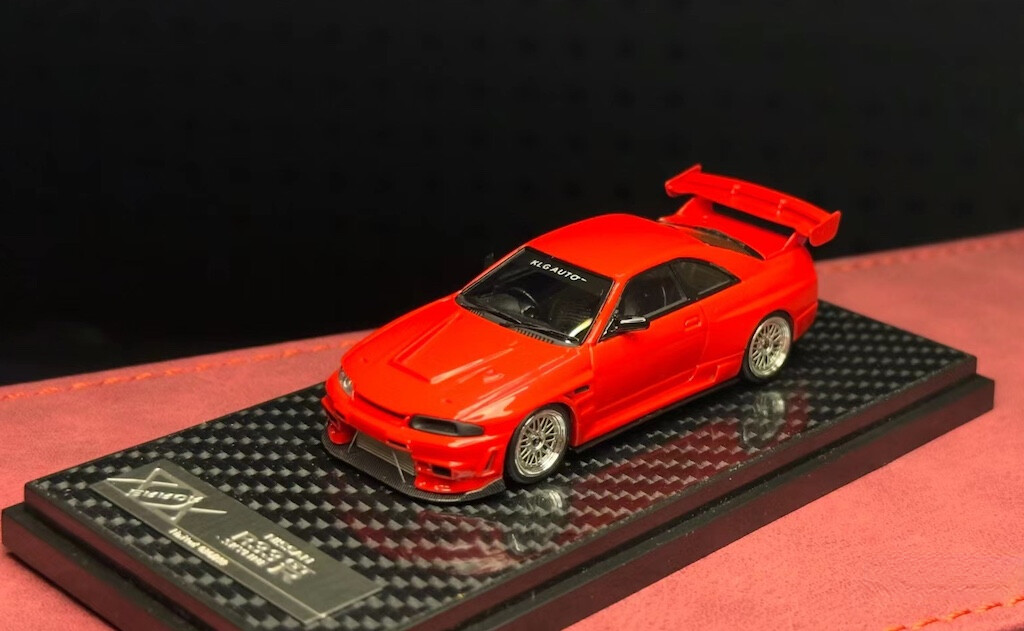 CR 404Error 1:64 Red JDM Skyline GTR R33 Sports Model Diecast