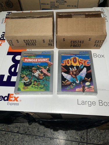 Joust & Jungle Hunt (Atari 5200 ) Lot of 2 Factory Box 6 Sealed Games Total.Nos - Picture 4 of 11