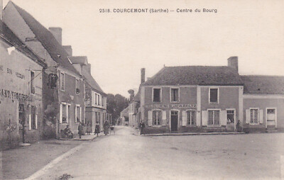 COURCEMONT CENTRE DU BOURG HOTEL DU CHEVAL BLANC A BELTZ JAHR 1900 NEU