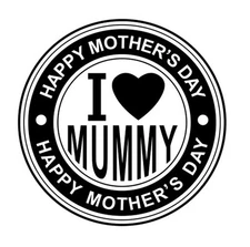 Perfect Gift for Happy Mother's Day ROUND Self Inking Rubber Stock Stamp 9040 -4