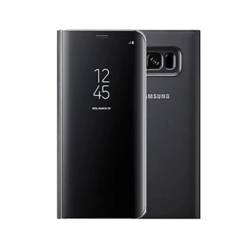 Original Samsung S8 S9 S10 Note8 Note9 Smart View Cubierta Espejo Abatible Cuero Estuche Foto 2 de 4