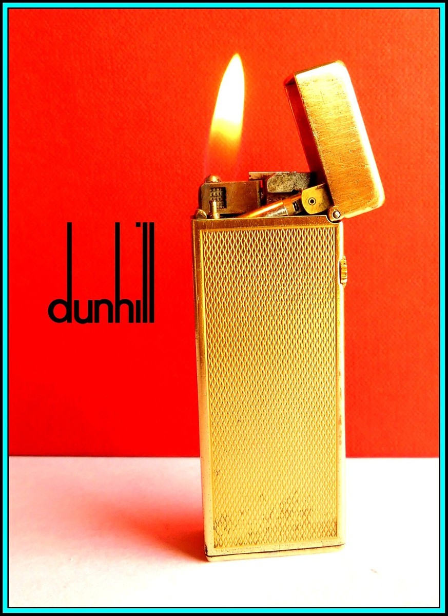 DUNHILL Rollagas Gold Plated LIGHTER / Briquet / Feuerzeug - JUST