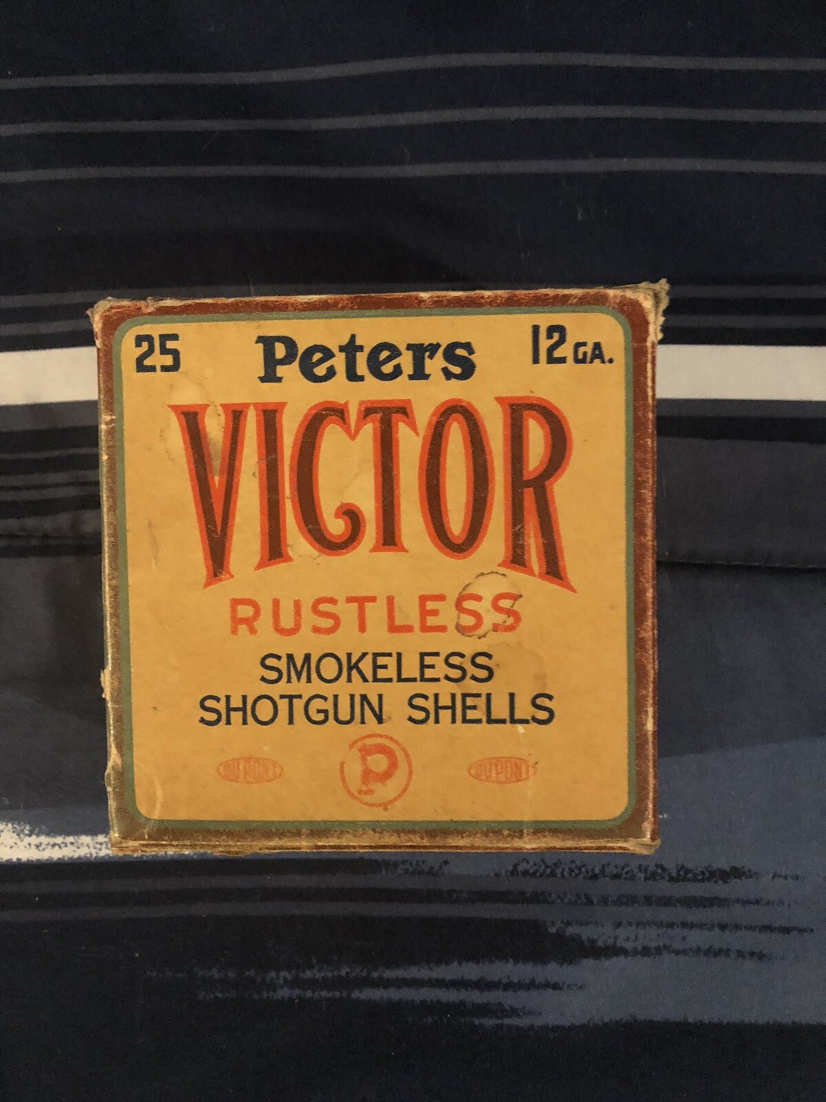 Boîte De Munitions Vintage En Bois - Peters Victor - Caisse Pistolet De Chasse Antique