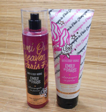 Bath  Body Works CHAMPAGNE IN PARIS - EMILY IN PARIS Mist  Body Cream SET 8oz