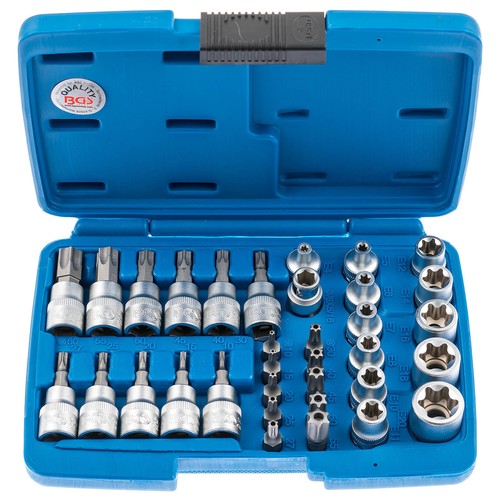 Außen Torx Nüsse Steckschlüssel Satz 34-tlg Innentorx Nuss Bits BGS Werkzeug Set