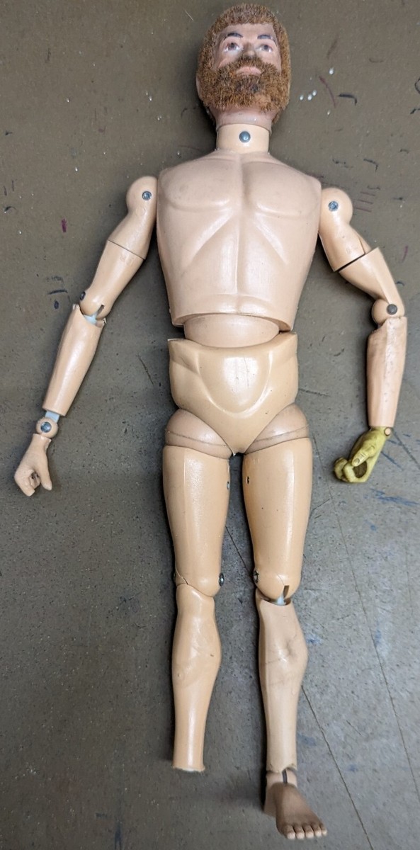 Vintage 1964 GI Joe Hasbro 12” Sea Adventurer Figure, Red Fuzz