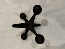 Vtg Large Jack Bookend Heavy Duty Cast Iron Doorstop Paperweight Style 5.75" VGC