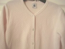 Petit Bateau Pink Gray Dots Fleece Girls One ...