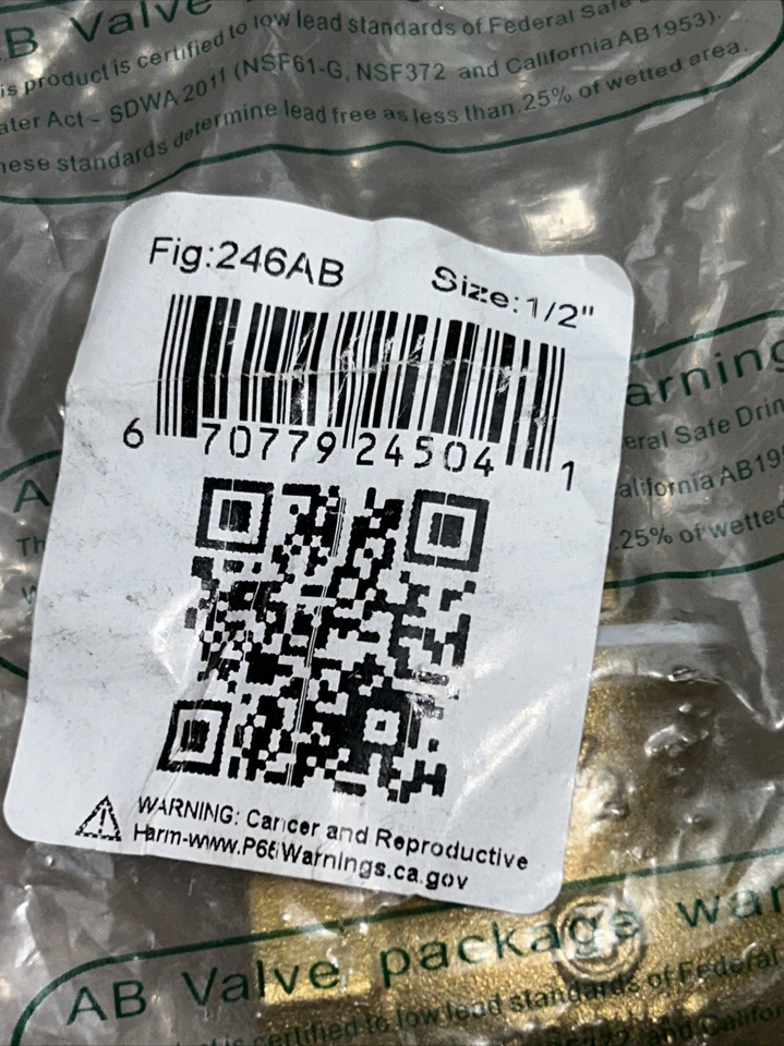 Válvula de retenção RWV 1/2 polegada latão IPS rosca balanço, saco selado 200 WOG + garantia - Imagem 2 de 4