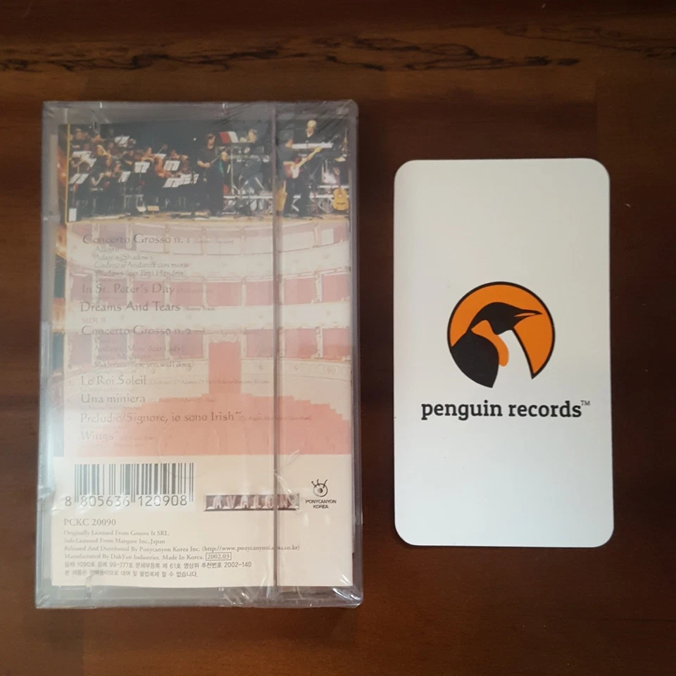 NEW TROLLS - CONCERTO GROSSO LIVE CASSETTE TAPE KOREA EDITION SEALED - Image 3 of 3