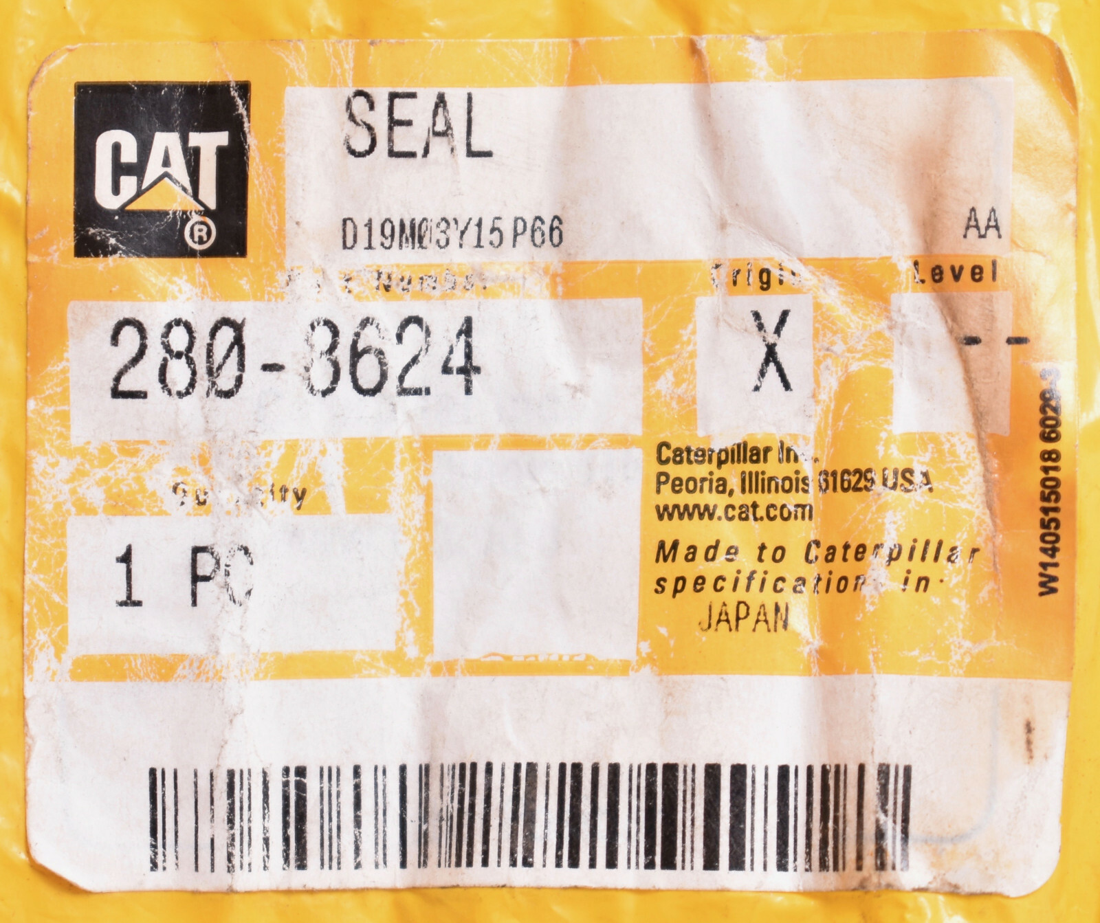 OEM CAT Caterpillar Seal 280-8624 Factory for sale online | eBay