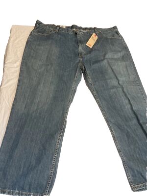 Levi s 559 Jeans Mens 52 x 30 Relaxed Fit Straight Leg Blue Denim Stretch NWT