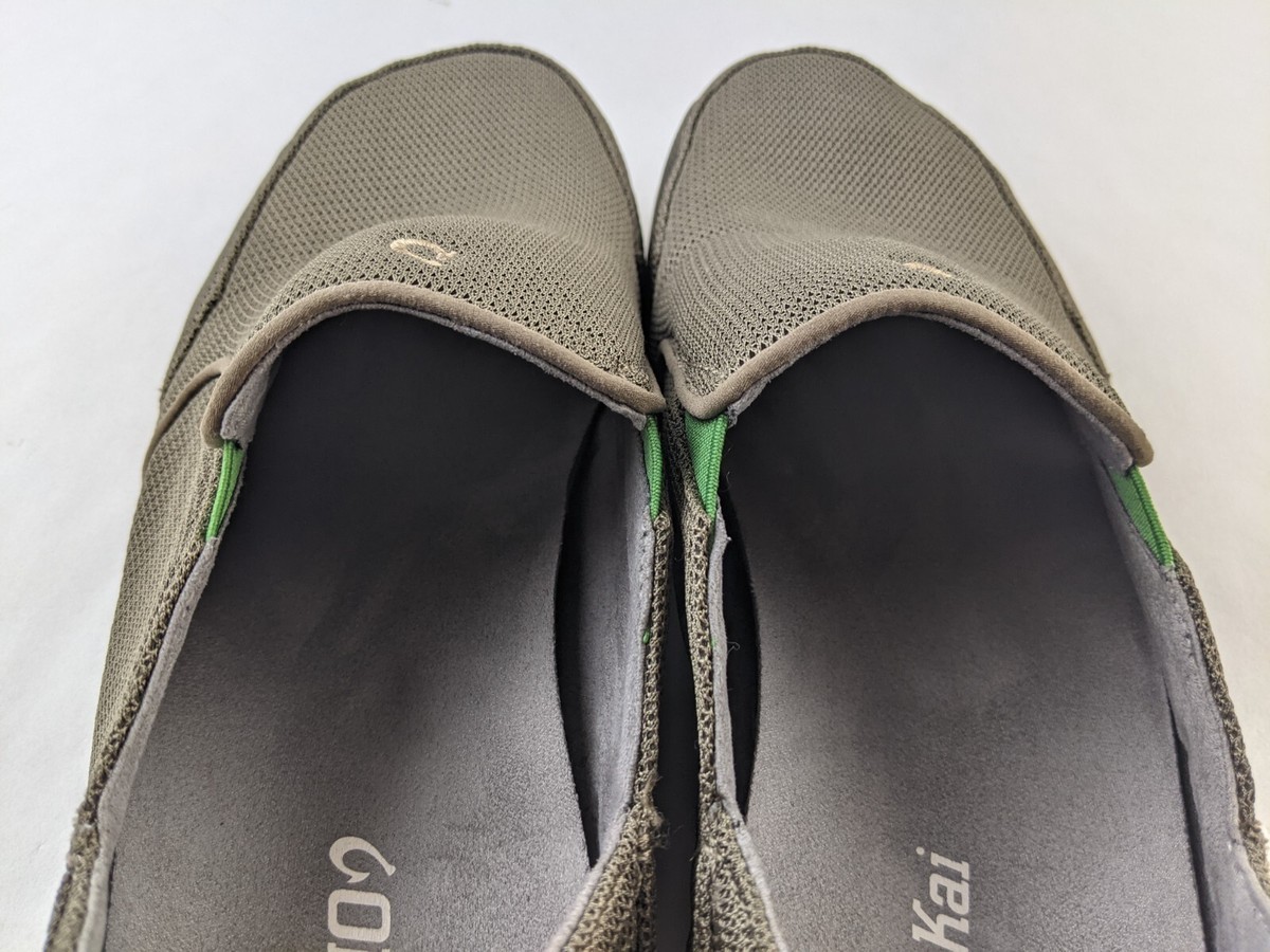 Olukai Nohea Mesh Loafer Men 10.5 Olive Khaki Green Slip On  display picture 1