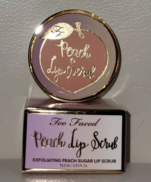 Too Face Exfoliating Peaches And Cream Sugar Lip Scrub Brand New In Box Nib  | Ebay