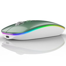LED Wireless Mouse G12 Slim Rechargeable Wireless Silent Mouse 2.4G Portable ...