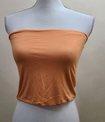 NWT Cotton On Sofi Tube Top Orange XL Extra Large 