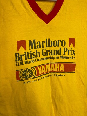 Yamaha Vintage 70s 80s Motorcycle Championship T Shirt Tee