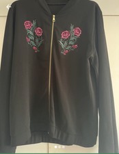 Avon Black Bomber Jacket 14/16