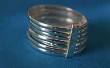 Sterling Silver SEMANARIO Ring Seven Bands SET .925 NEW