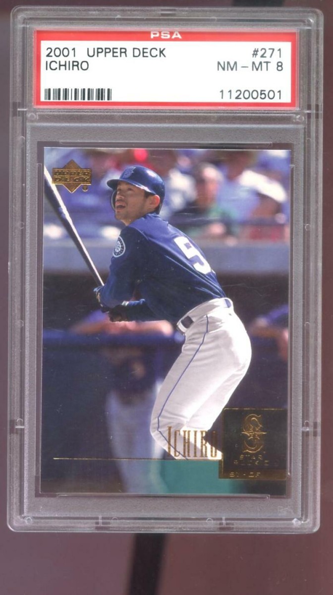 2001 Upper Deck #271 Ichiro Suzuki ROOKIE RC NM-MT PSA 8 Graded