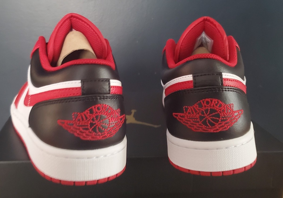 Size 9.5 - Jordan 1 Low Reverse Black Toe for sale online | eBay