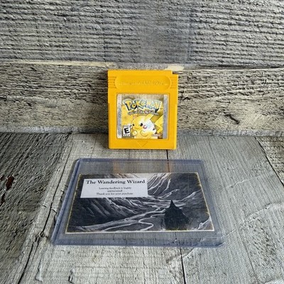 AUTHENTIC Pokémon Yellow Version Game Boy GB Cartridge Tested Working