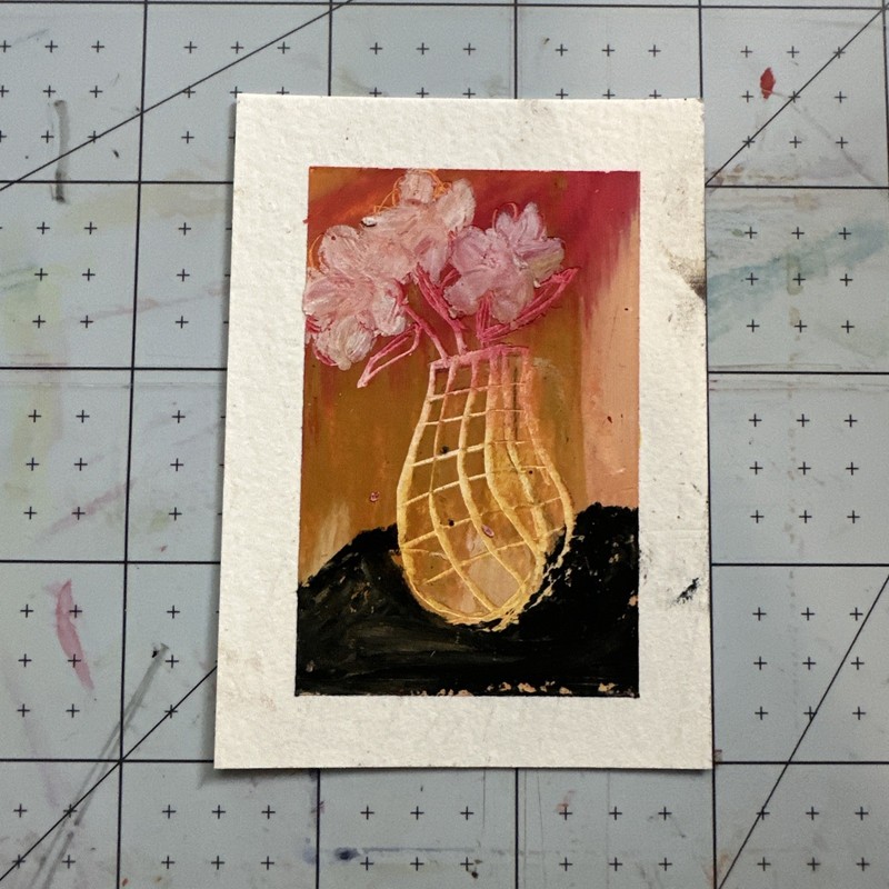 ACEO Original Art Card – Pastel Abstracts – 1K to OK #056