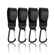 4Pcs Stroller Hooks Diaper Bag Hooks Stroller Clips for Wheelchair Shopping Cart