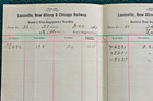1891 Louisville New Albany & Chicago Railway Baggageman Way Bill Monon Railroad — photo 6