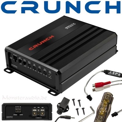Crunch 1500 Watt Digital Verstärker GTX1500.1D 1-Kanal Auto Endstufe Subwoofer