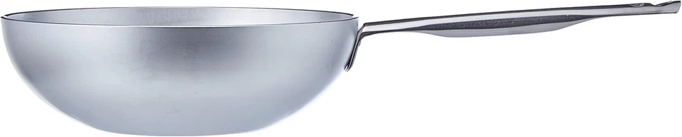 Pentole Agnelli ALMR1111WP28 Linea Alluminio Professionale 5 Mm, Wok Radiante Co - Immagine 2 di 4