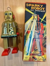Yoshiya KO Sparky Robot Vintage Tin Toy Original Wind Up Type 1950 Showa Retro