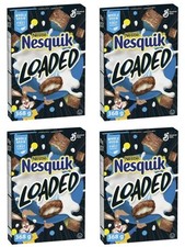 Nesquik Loaded Breakfast Cereal, Whole Grains, 368g 4 Pack