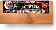 Western Red Cedar Grilling Planks, XL 7X15, 8 Pack - Adds Smoky Flavor - Easy to