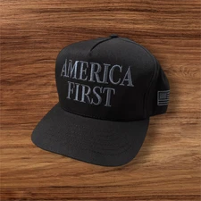 Official AMERICA FIRST NJF Hat Fuentes Store 2025 Black