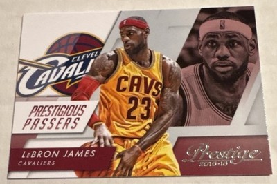 2015-16 Panini Prestige - Prestigious Passers LeBron James #5- CLEVELAND CAVS 