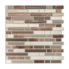 Smart Tiles Bellagio Santi Peel & Stick Wall Tile 2.64sqft Gloss – Lot of 3 Pack
