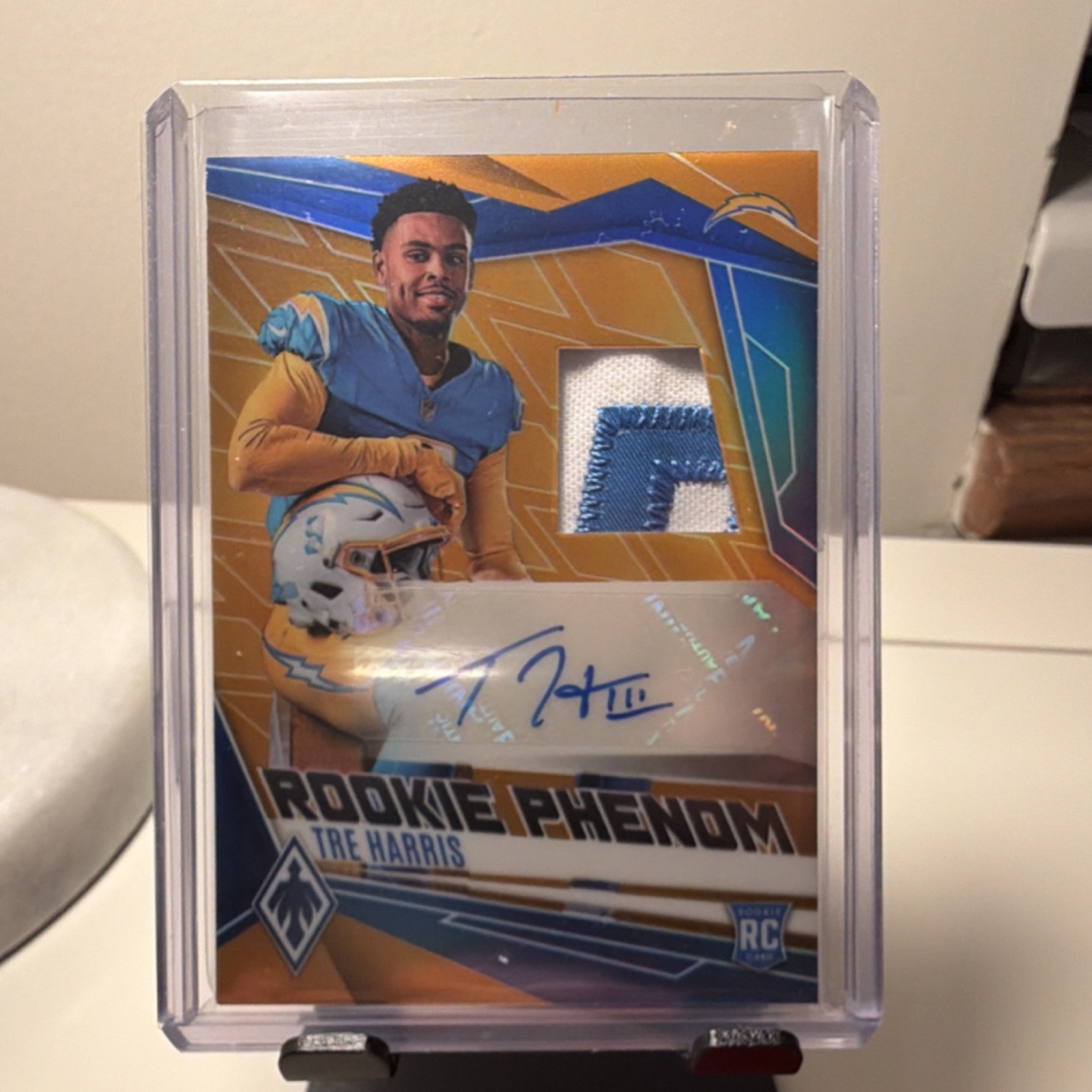 Panini Phoenix Rookie Phenoms Tre Harris Gold /10 RPA JERSEY MATCH 1/1