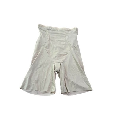 Maidenform Womens High Waisted Shapewear Shorts Beige Firm Control 2XL