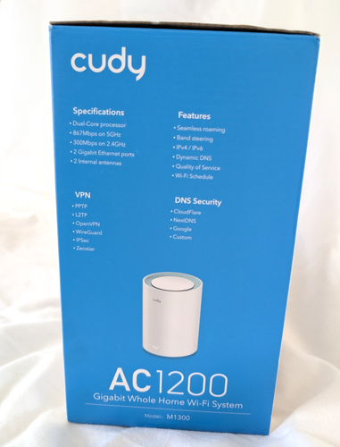 Cudy AC1200 Gigabit Whole Mesh WiFi Sys Dual Band WiFi Extender Gigabit Pro NEW - Picture 4 of 4